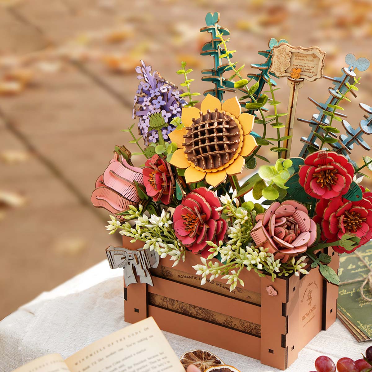 Robotime Wooden Bloom Box DIY 3D Puzzle