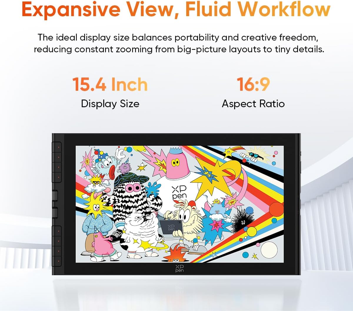 XPPen Artist 16 3rd Gen Graphics Display Drawing Tablet & Stylus