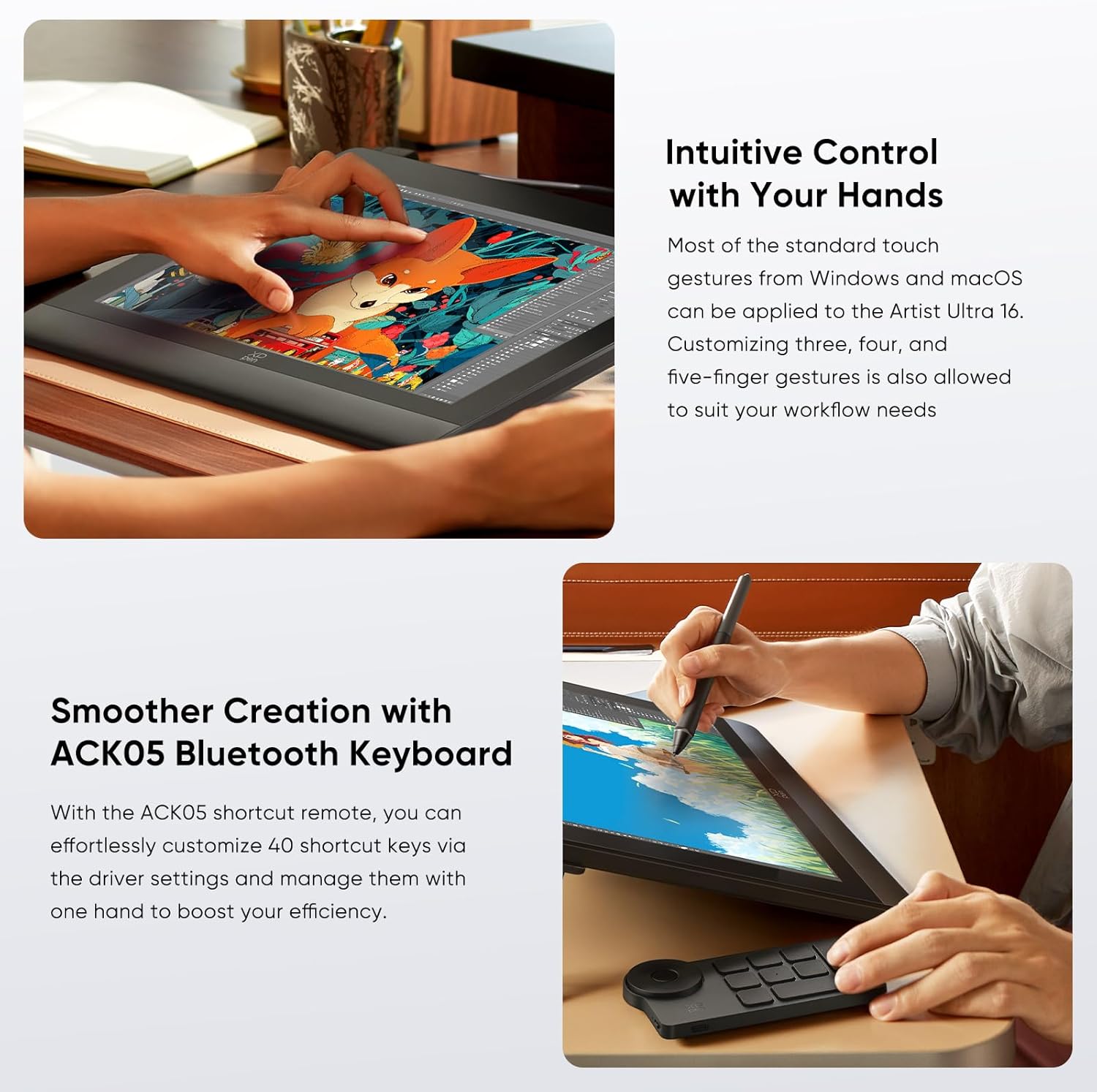 XPPen Artist Ultra 16 OLED Graphics Drawing Display Tablet & Stylus