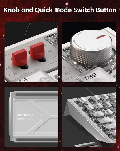 NuPhy WH80 HE Wireless 8K Tri-Mode Magnetic Gaming Keyboard Nova White