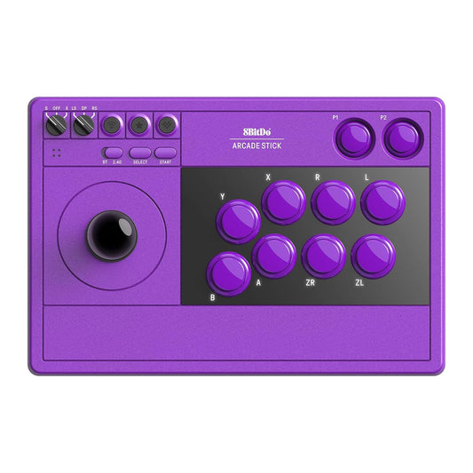 8Bitdo Retro Arcade Stick for Nintendo Switch/2 & Windows Purple