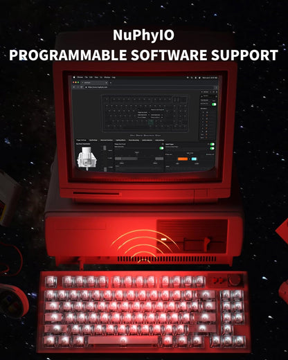 NuPhy WH80 HE Wireless 8K Tri-Mode Magnetic Gaming Keyboard Nova White