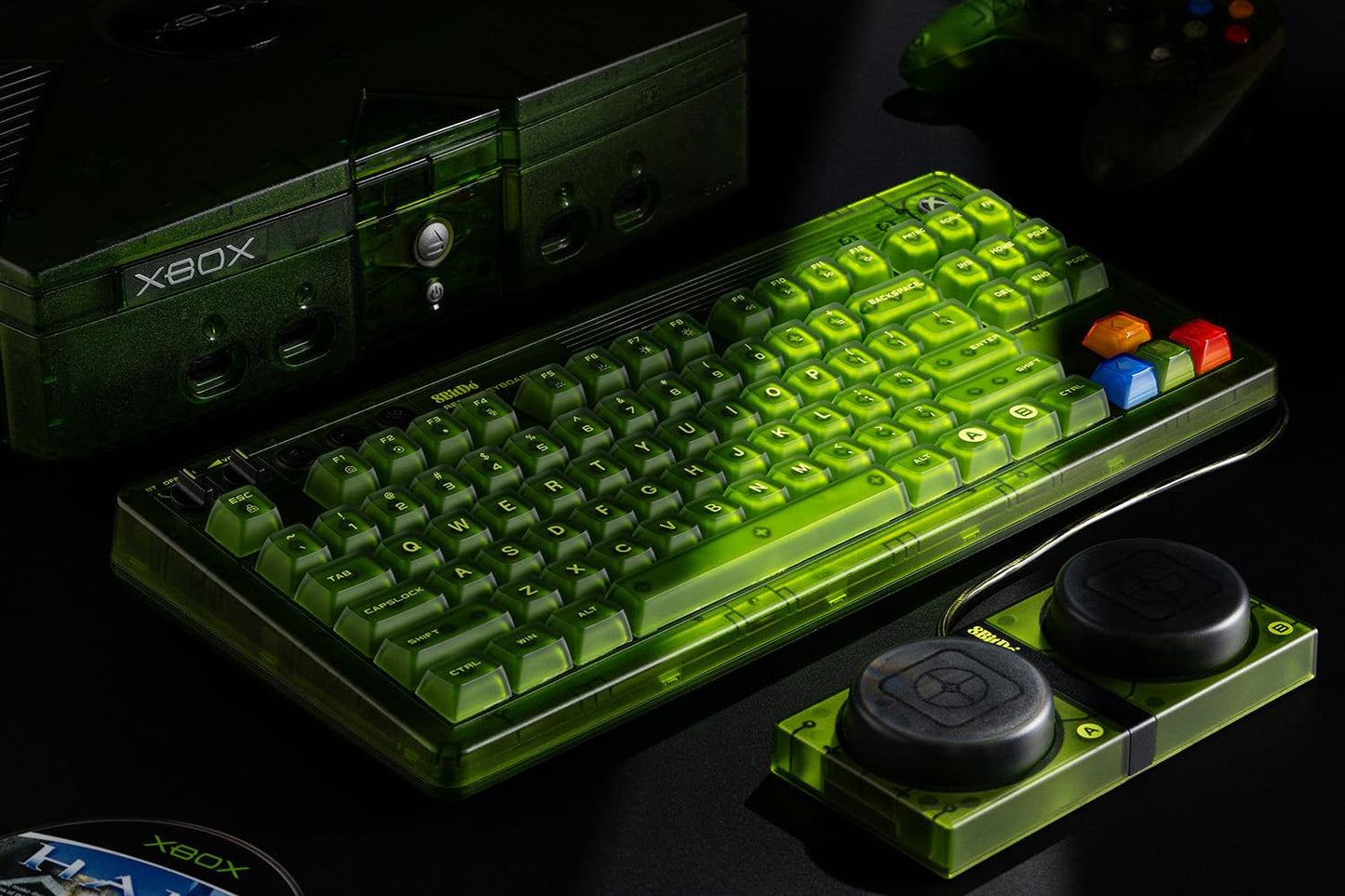 8BitDo Retro 87 Mechanical Keyboard Xbox Edition For Windows & Android Devices