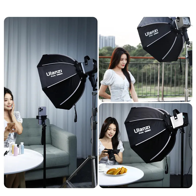 Ulanzi 40cm / 60cm Quick Release Octagonal Softbox with Mini Bowens Mount