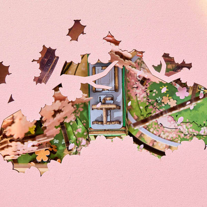 Robotime Sakura Dreamy Tour DIY Music Box 3D Wooden Puzzle