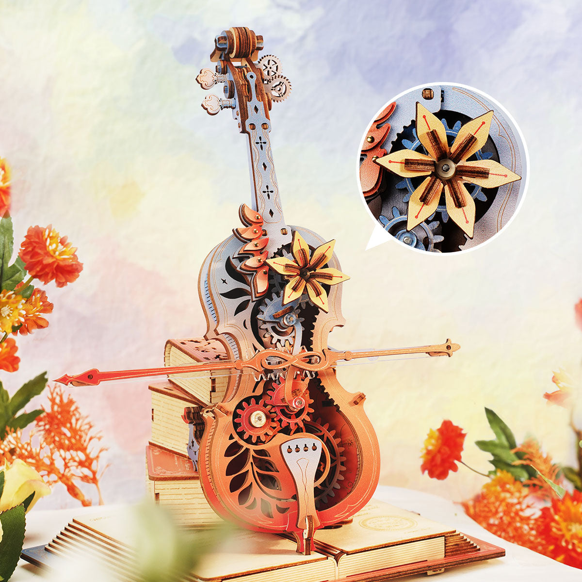 Robotime Symphony of Gorgeous Dreams Mechanical Music Box DIY Puzzle