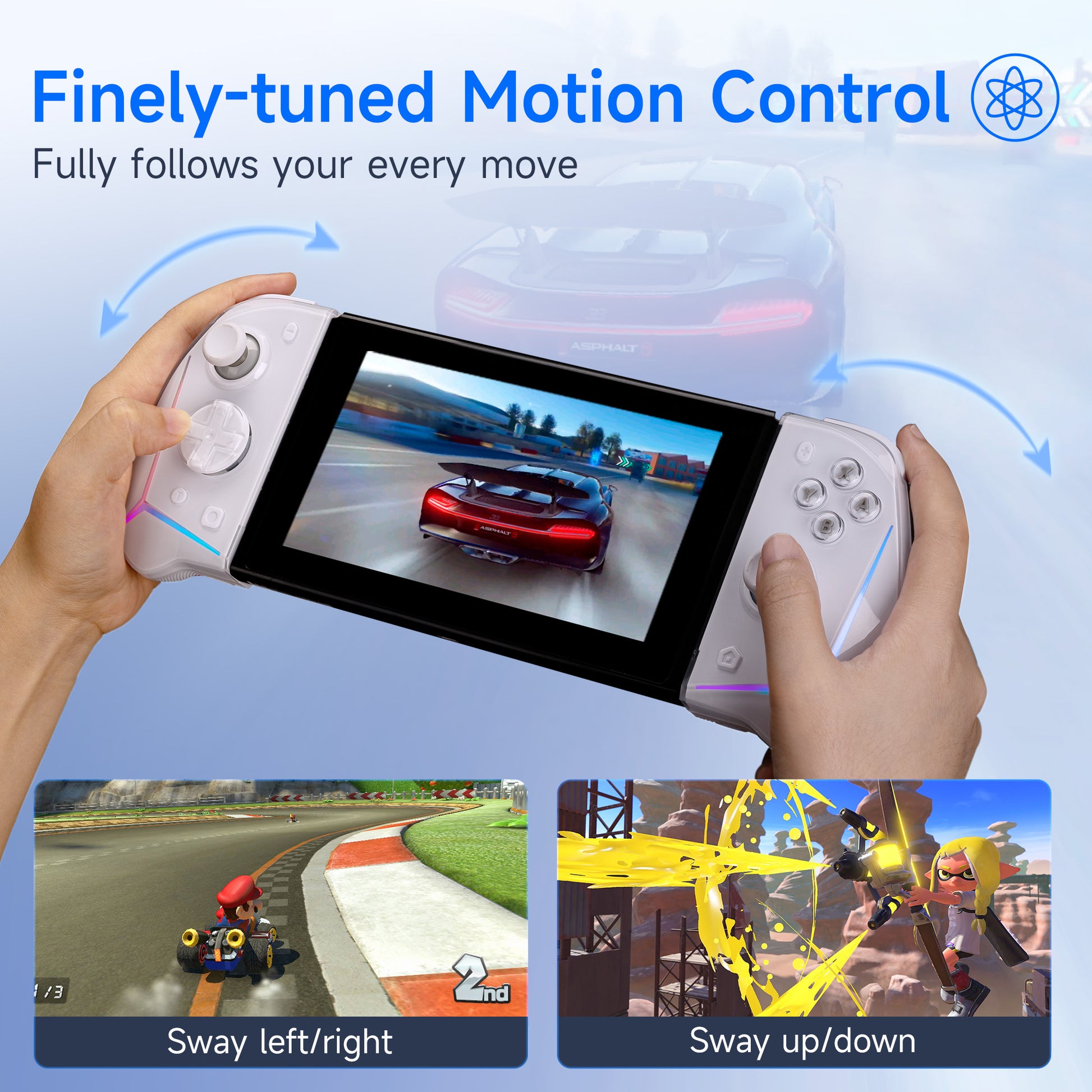 EasySMX S15 Split Pad Comfort Grip Controller For Nintendo Switch