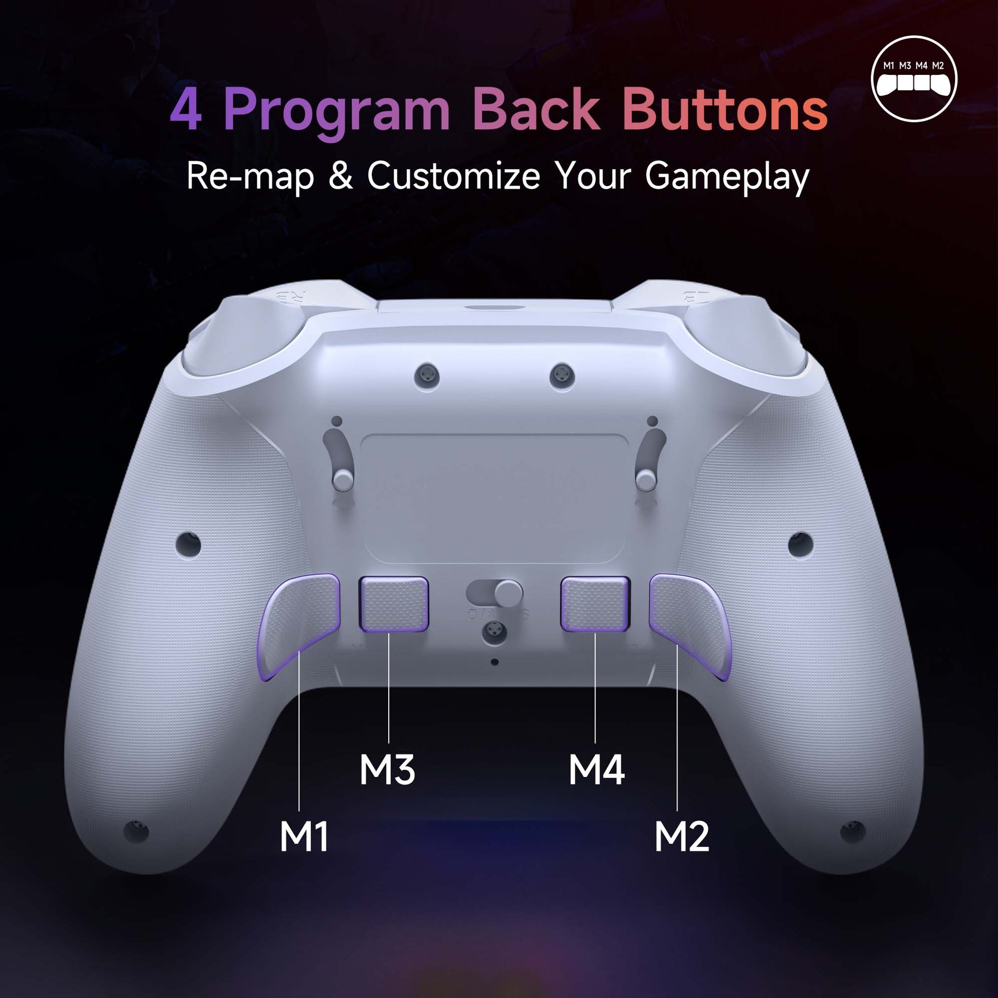 EasySMX X20 Hall Effect Gaming Controller For PC / Steam / Nintendo Switch
