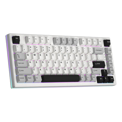 YUNZII YZ75 Pro Wireless Mechanical Keyboard with Hot Swappable Switches White