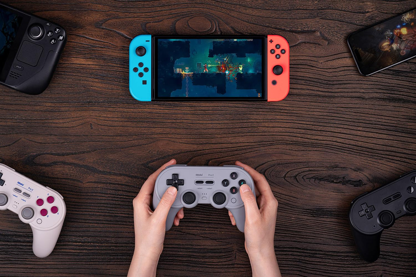 8Bitdo Pro 2 Wireless Bluetooth Gaming Controller & Hall Effect Joystick Black