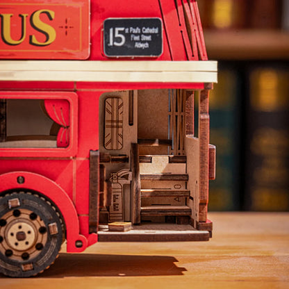 Robotime London Tour Bus DIY 3D Wooden Puzzle