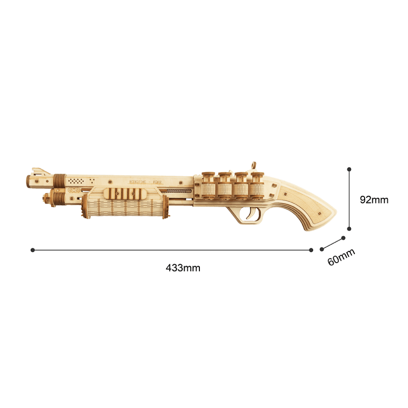 Robotime Terminator M870 Justice Guard Gun 3D DIY Puzzle