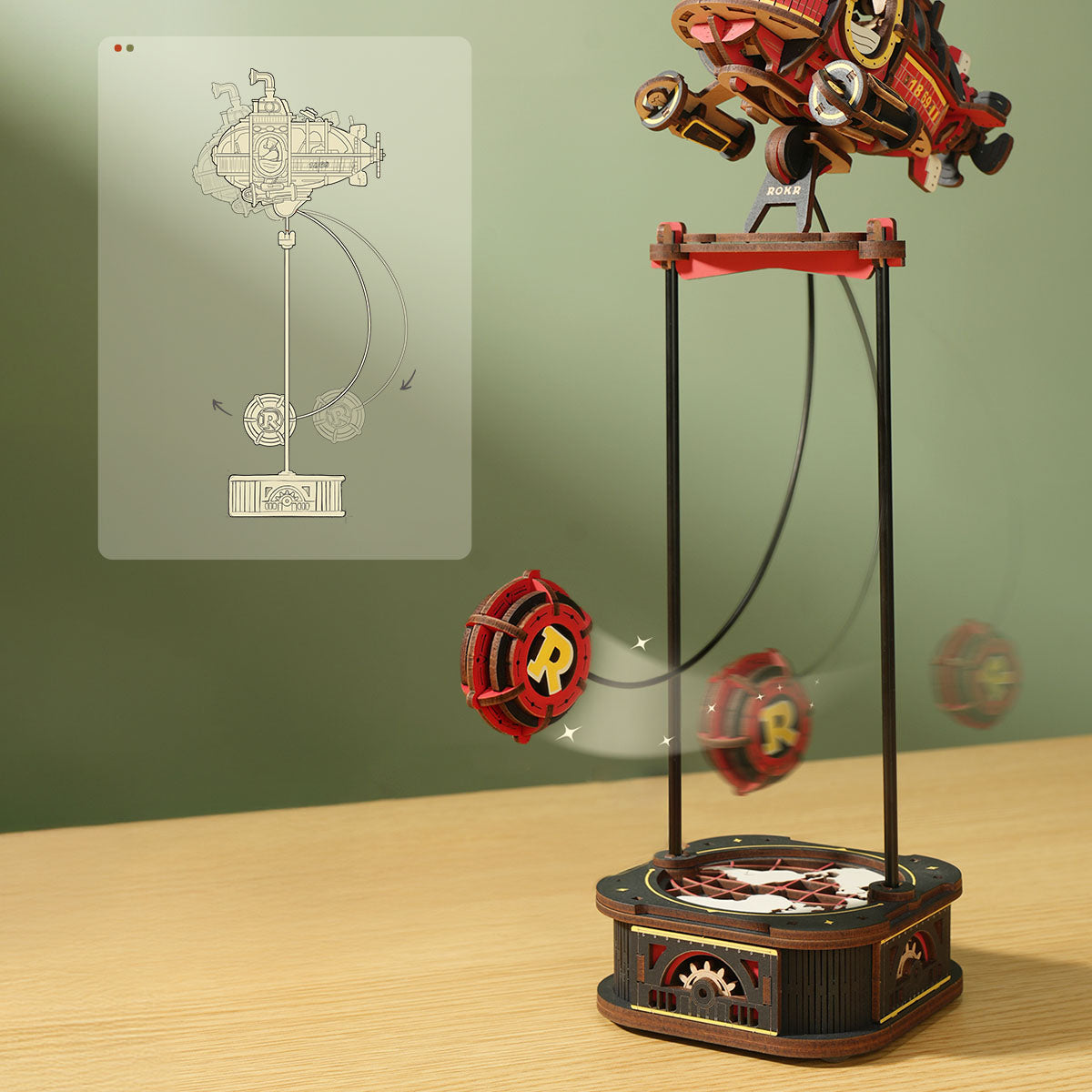 Robotime Deep-Sea Adventurer Pendulum Balance Toy DIY 3D Puzzle