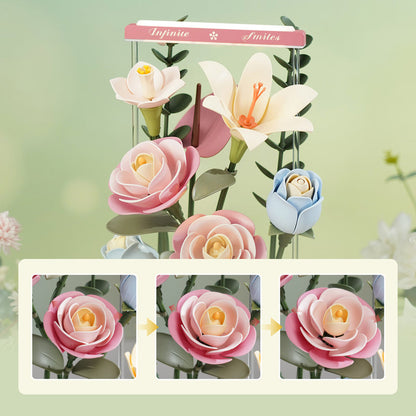 Robotime Blooming Bouquet Box DIY 3D Puzzle
