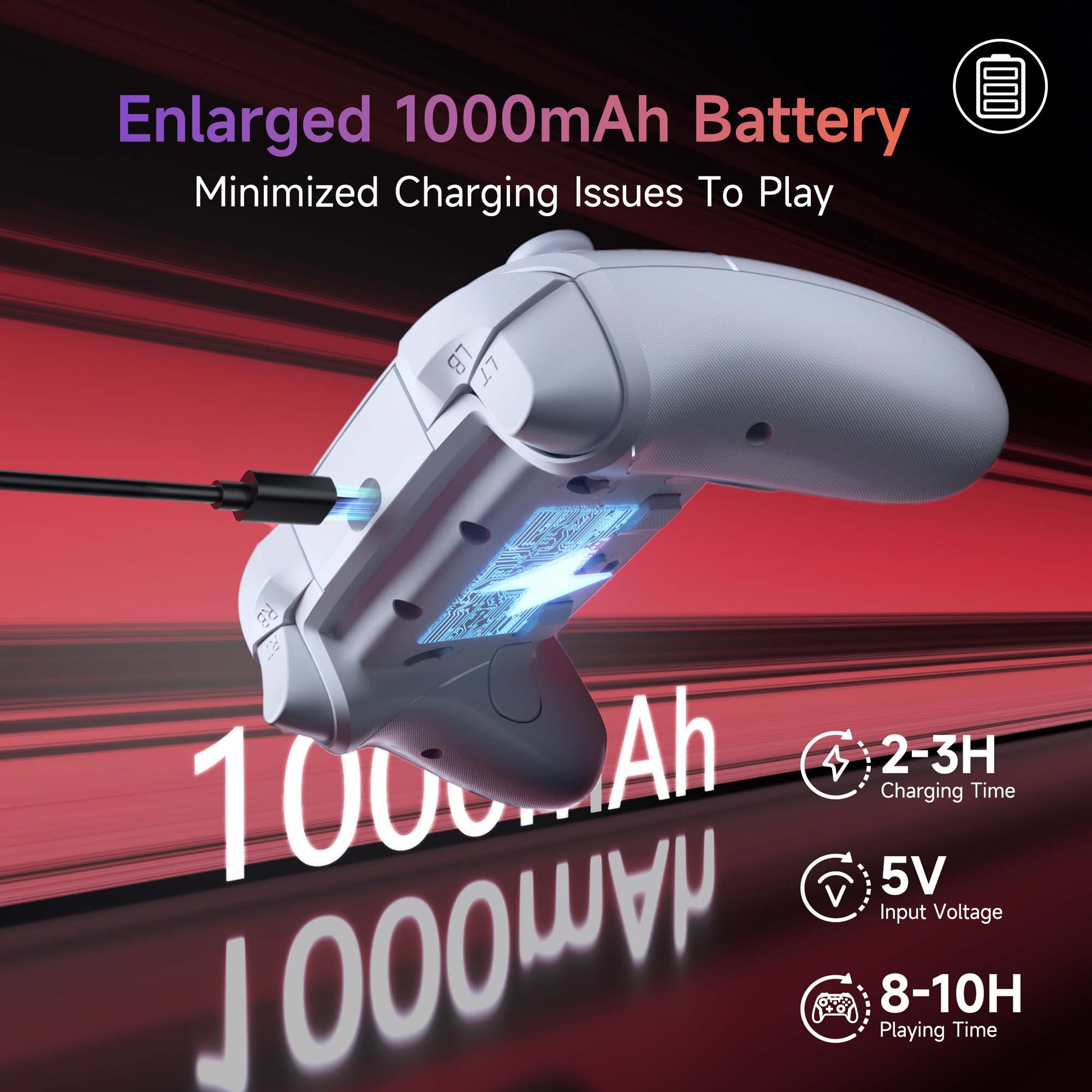 EasySMX X20 Hall Effect Gaming Controller For PC / Steam / Nintendo Switch