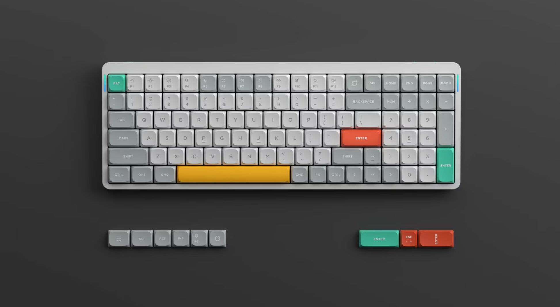 Nuphy Air96 V2 Low-Profile Cowberry Switches Mechanical Keyboard Ionic White