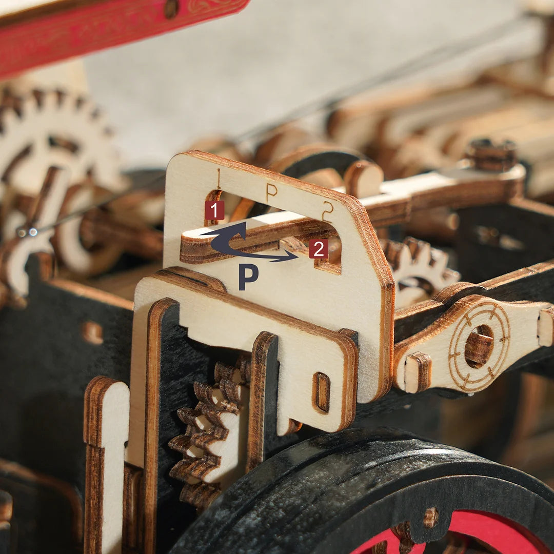 Robotime Steam Engine Mechanical DIY 3D Wooden Puzzle