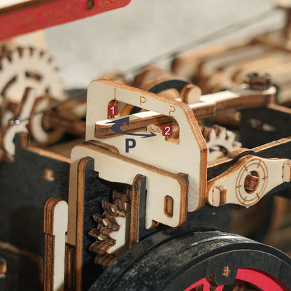 Robotime Steam Engine Mechanical DIY 3D Wooden Puzzle