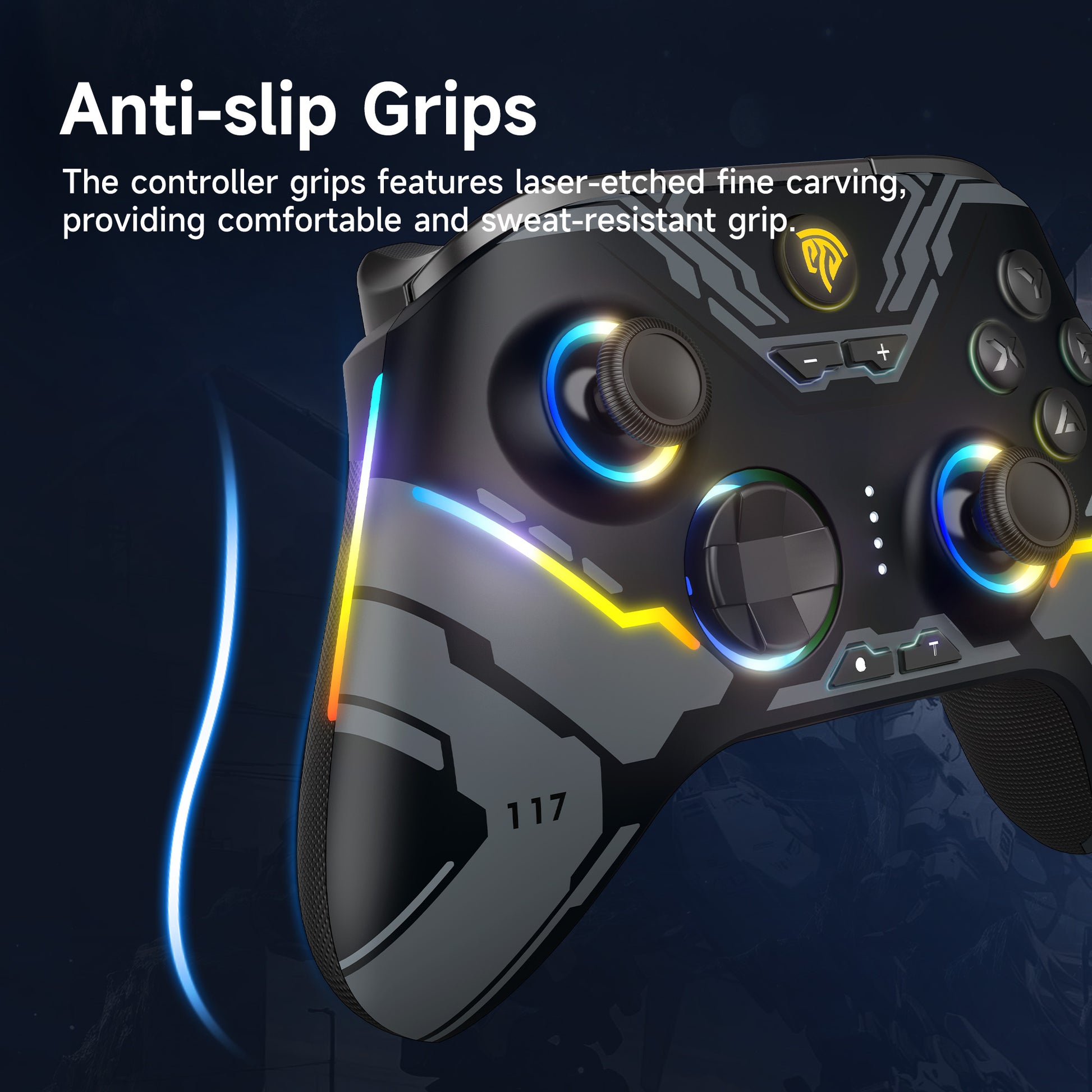 EasySMX X15 RGB Controller – Hall Effect Joystick & Trigger for Windows / Steam / Switch Starfield
