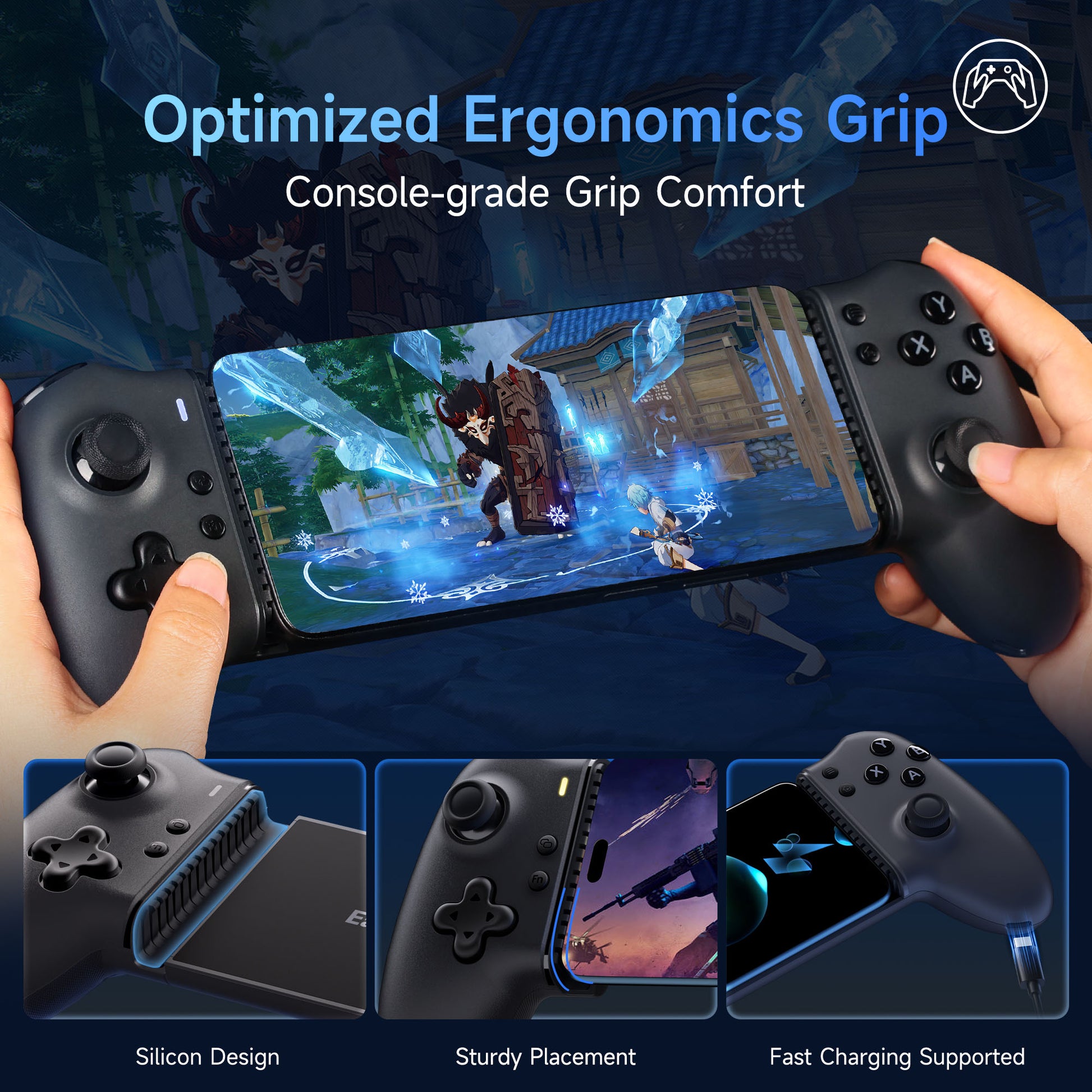 EasySMX M15 Type C Mobile Gaming Controller With Hall Effect & Mechanical Buttons