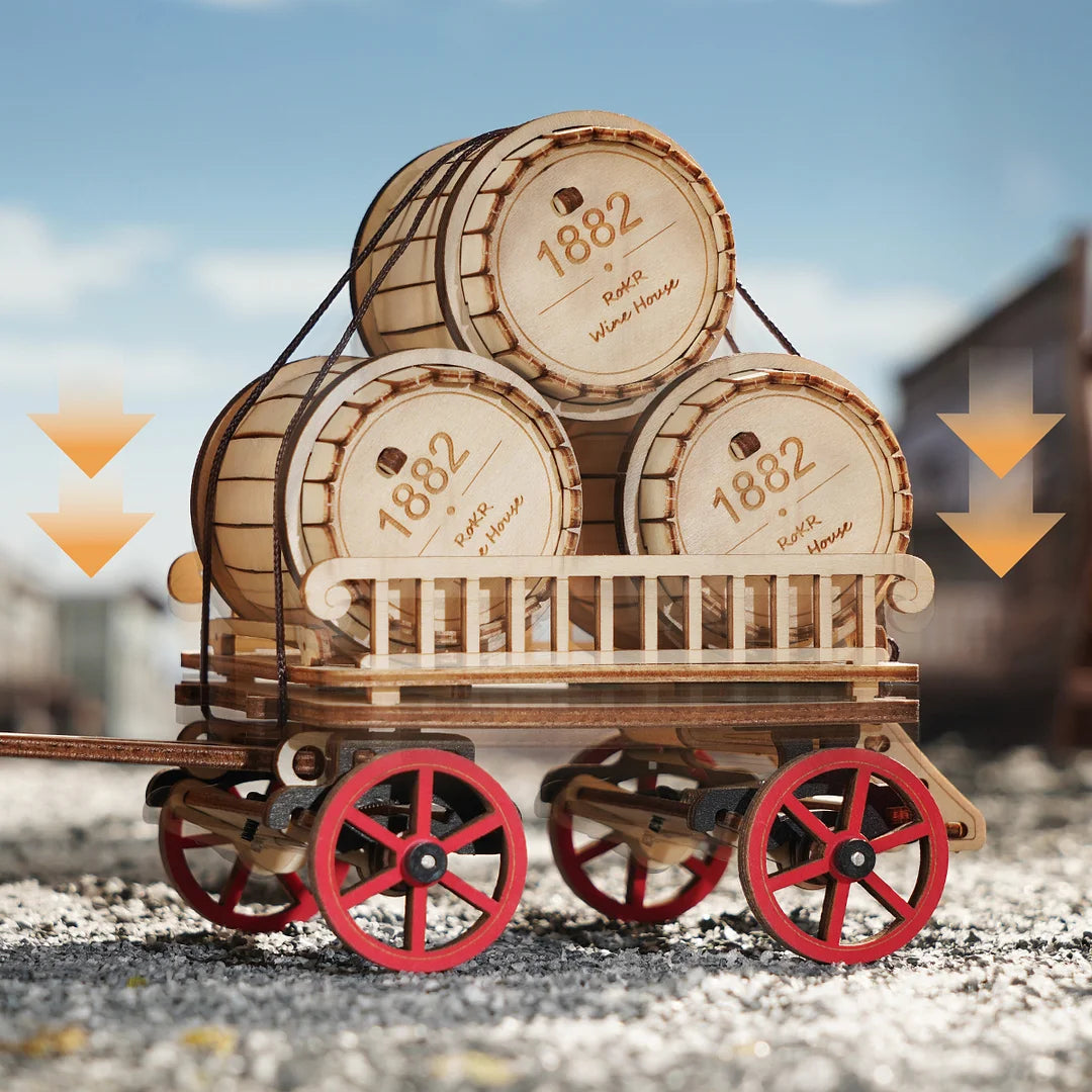 Robotime Steam Engine Mechanical DIY 3D Wooden Puzzle