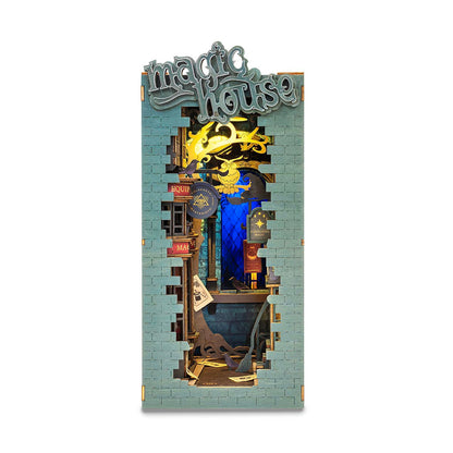 Robotime Magic House DIY Book Nook Shelf Insert Miniature Dollhouse