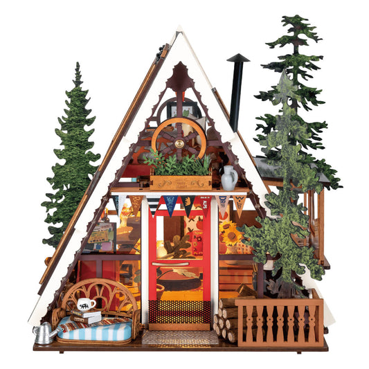 Robotime A-Frame Cabin DIY Miniature 3D House