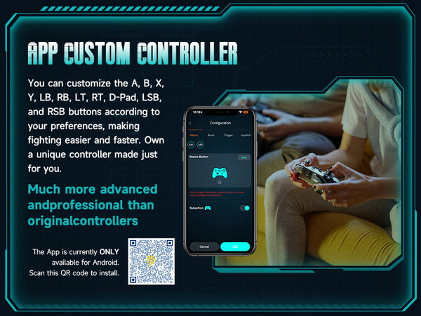 EasySMX X10 Hall Effect Gaming Controller For PC / Steam / Nintendo Switch