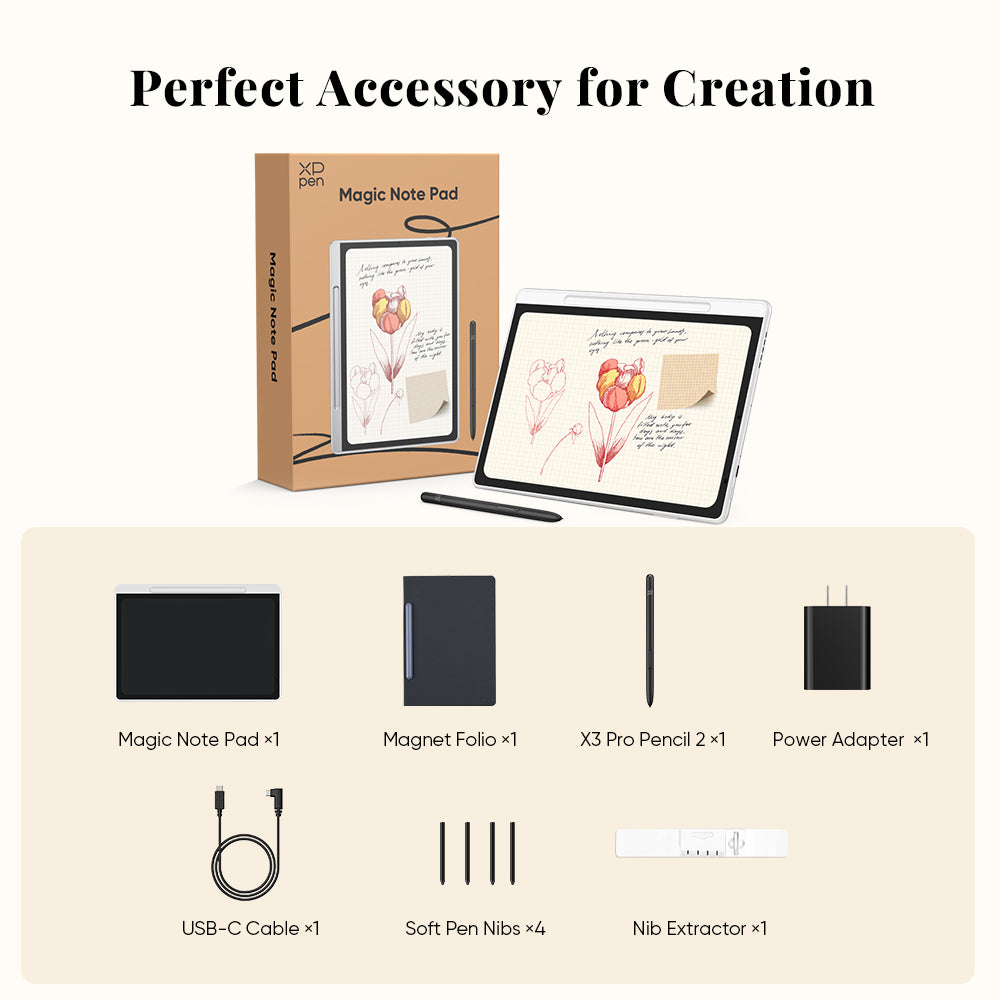 XPPen Magic 3-in-1 Colour Digital Notebook & Stylus