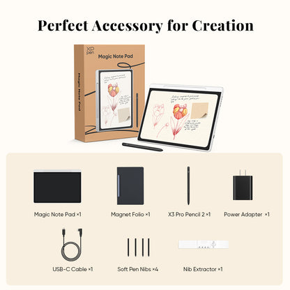 XPPen Magic 3-in-1 Colour Digital Notebook & Stylus
