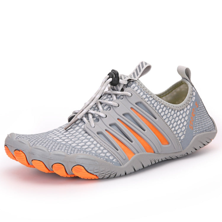 UK 4 Unisex Aqua Soles Water Shoes Beach Shoes Grey