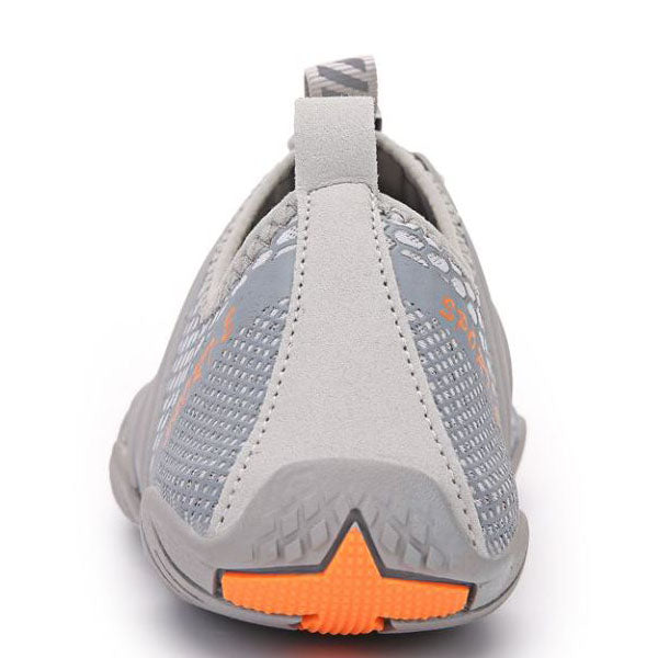 UK 4 Unisex Aqua Soles Water Shoes Beach Shoes Grey