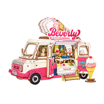 Robotime Beverly's Ice Cream Truck 3D DIY Wooden Puzzle