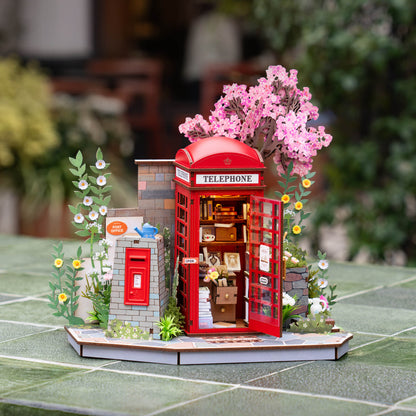 Robotime Blossom Book Booth 3D DIY Wooden Puzzle