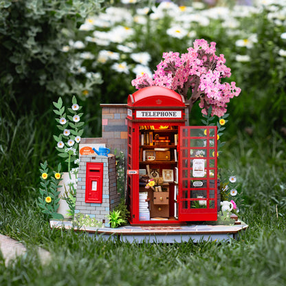 Robotime Blossom Book Booth 3D DIY Wooden Puzzle