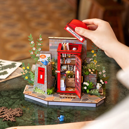 Robotime Blossom Book Booth 3D DIY Wooden Puzzle