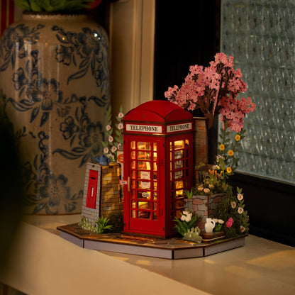 Robotime Blossom Book Booth 3D DIY Wooden Puzzle