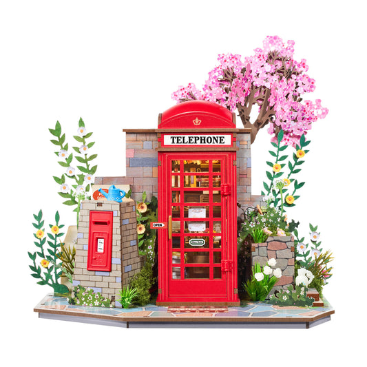 Robotime Blossom Book Booth 3D DIY Wooden Puzzle
