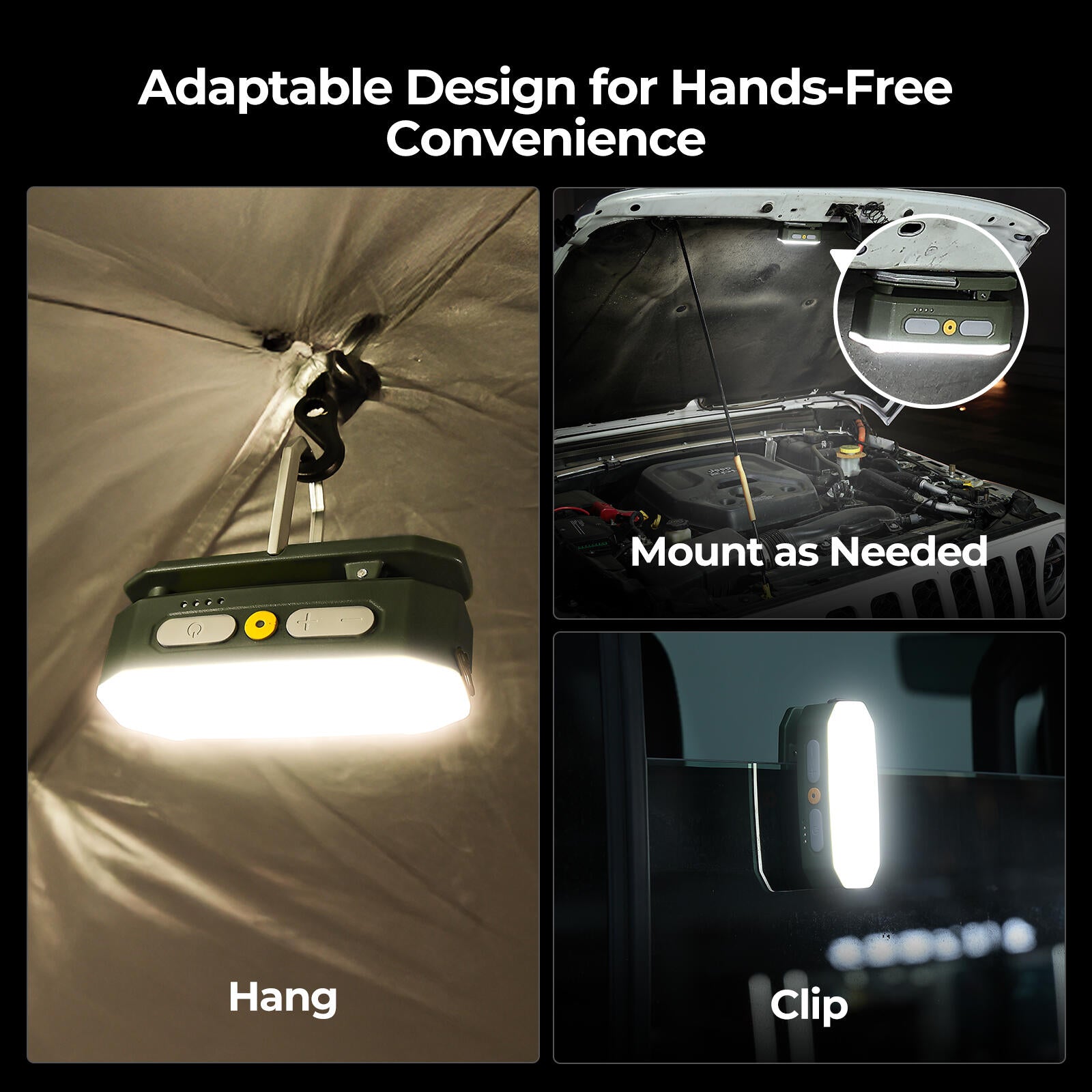 BougeRV Motion-Activated Camping LED Lantern Light with Magnetic Base