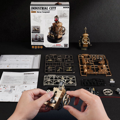 Robotime Morse Telegraph Mechanical 3D Puzzle