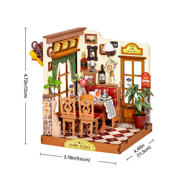 Robotime Champs-Élysées Bistro DIY Miniature House