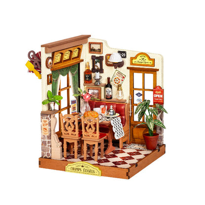 Robotime Champs-Élysées Bistro DIY Miniature House