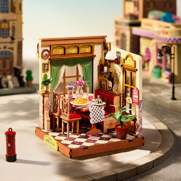 Robotime Champs-Élysées Bistro DIY Miniature House