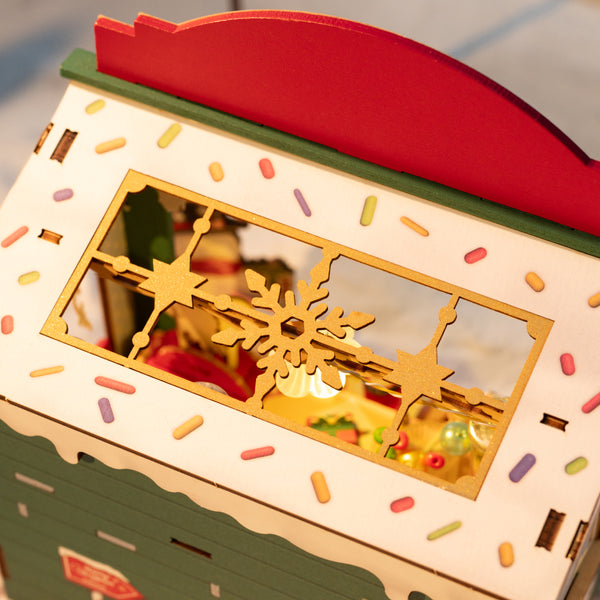 Robotime Christmas Candy Stand DIY Miniature House
