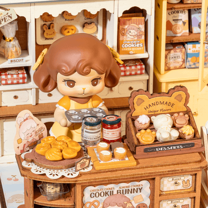 Robotime Cookii Bunny's Cookie Shop DIY Miniature 3D House