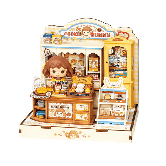 Robotime Cookii Bunny's Cookie Shop DIY Miniature 3D House