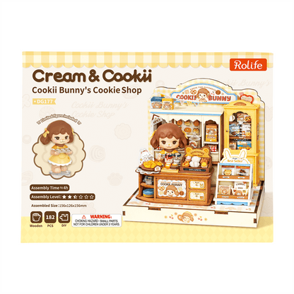 Robotime Cookii Bunny's Cookie Shop DIY Miniature 3D House