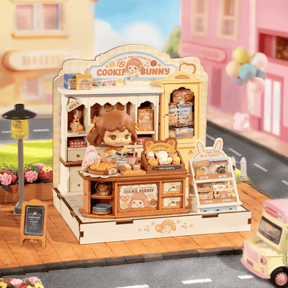 Robotime Cookii Bunny's Cookie Shop DIY Miniature 3D House