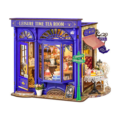 Robotime Leisure Time Tea Room DIY 3D Miniature House