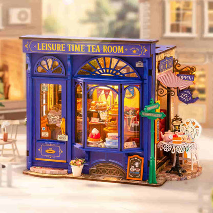 Robotime Leisure Time Tea Room DIY 3D Miniature House